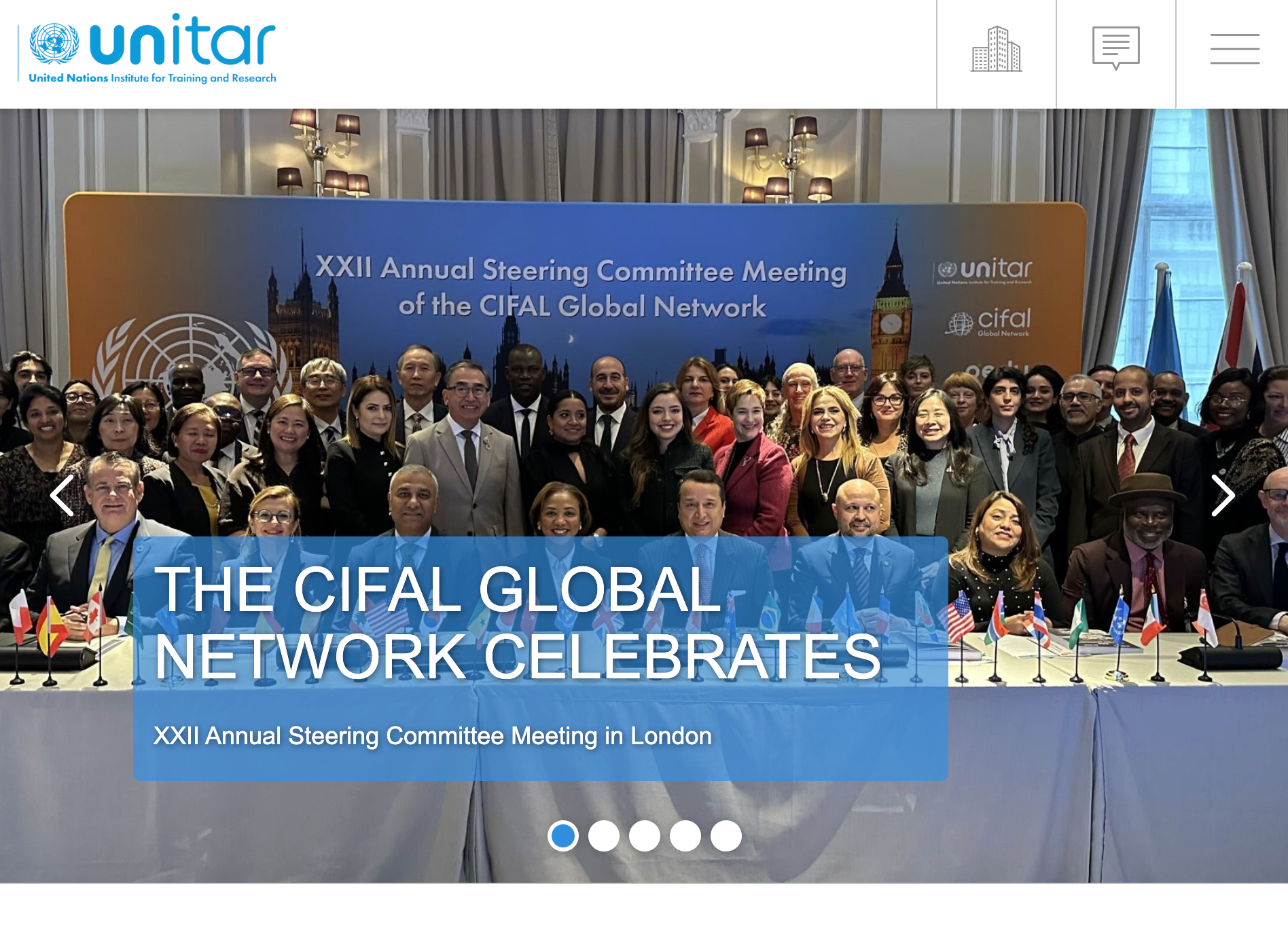 UNITAR 培训与能力建设示意图